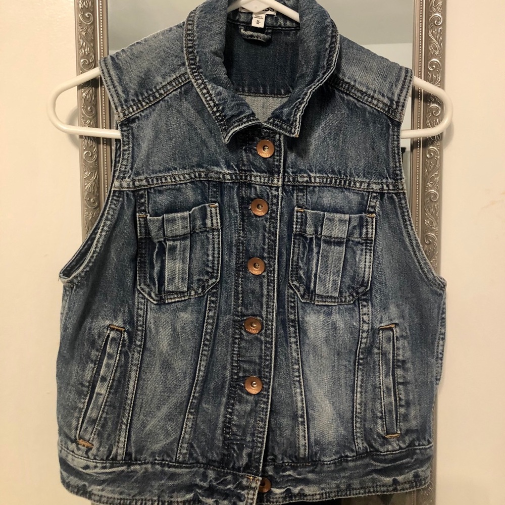 Express denim vest